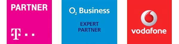 Premium-Partner: Telekom, O2 Business Expert Partner und Vodafone